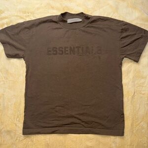 Essentials Dark Brown Short Sleeve Tee